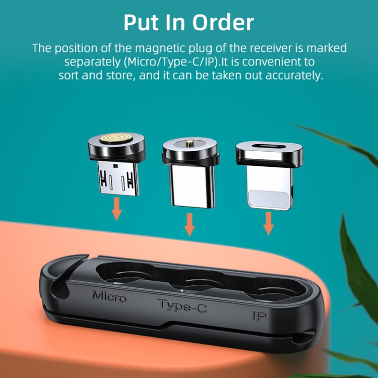 20 PCS Magnetic Suction Tip Storage Portable Anti-Loss Cable Manager(Black) by buy2fix