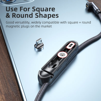 20 PCS Magnetic Suction Tip Storage Portable Anti-Loss Cable Manager(Black) by buy2fix