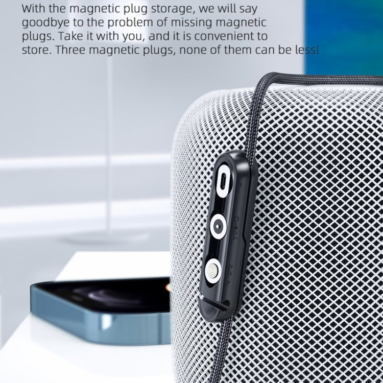 20 PCS Magnetic Suction Tip Storage Portable Anti-Loss Cable Manager(Black) by buy2fix