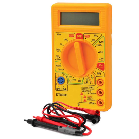 2pcs ANENG DT830D Portable Digital Multimeter(Yellow)