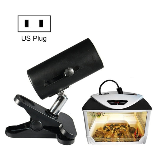 ZY-UAB Turtle Backlight UVA Heated Climbing Pet Backlight, US Plug Without Bulb(Black Short Light Stand) - Reptile Supplies by buy2fix | Online Shopping UK | buy2fix