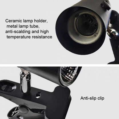 ZY-UAB Turtle Backlight UVA Heated Climbing Pet Backlight, US Plug Without Bulb( White Short Light Stand) - Reptile Supplies by buy2fix | Online Shopping UK | buy2fix