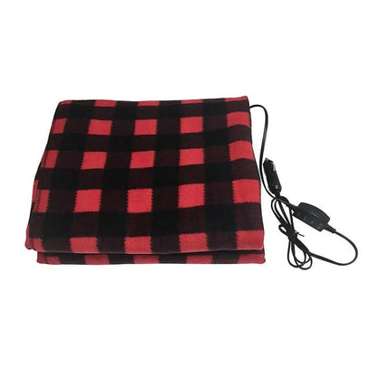 12V Car Winter Electric Heating Blanket Temperature Control Type(Red) by buy2fix