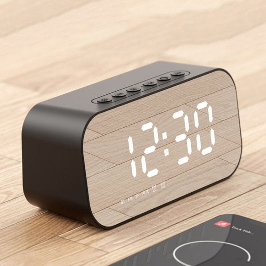 Havit M3 Subwoofer Mini Mirror Clock Bluetooth Speaker, Spsc: 1200mAh (Black） - Desktop Speaker by Havit | Online Shopping UK | buy2fix