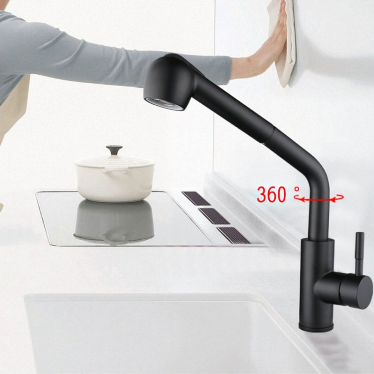 304 Stainless Steel Kitchen Sink Pull-out Faucet by buy2fix