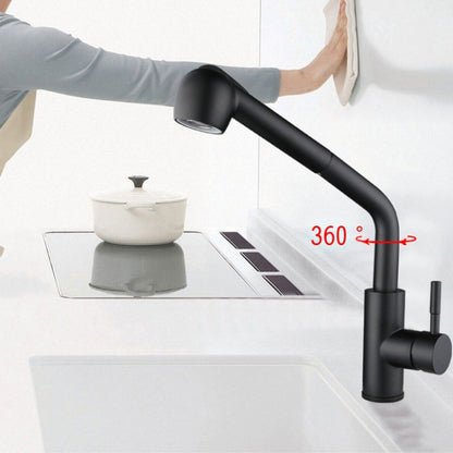 304 Stainless Steel Kitchen Sink Pull-out Faucet by buy2fix