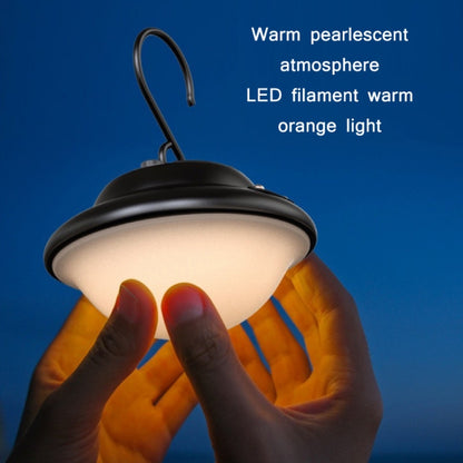 Outdoor Portable Hanging USB Charging Camping Light(Black) by buy2fix