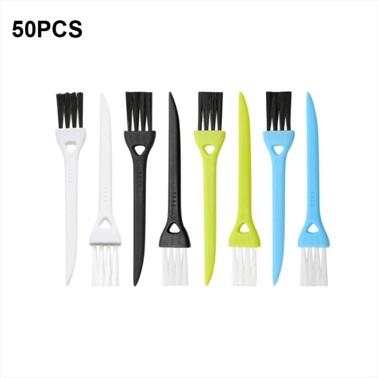 50 PCS Razor Brush Crevice Cleaning Brush Groove Brush Mini Small Brush(Random Color Delivery) - Shavers Parts by buy2fix | Online Shopping UK | buy2fix
