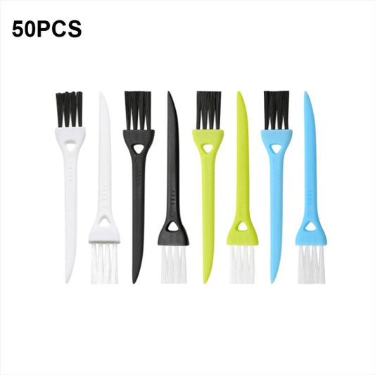50 PCS Razor Brush Crevice Cleaning Brush Groove Brush Mini Small Brush(Random Color Delivery) - Shavers Parts by buy2fix | Online Shopping UK | buy2fix