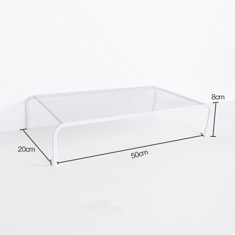 Computer Elevated Rack Monitor Bracket Storage Rack,Style: Single Layer(White) - Laptop Stand by buy2fix | Online Shopping UK | buy2fix