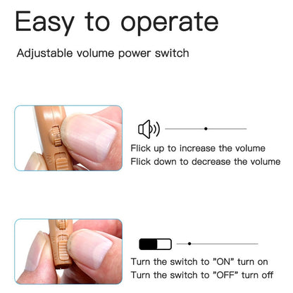Elderly Use Can Charge Sound Amplifier Hearing Aid, Specification: US Plug(Skin Color Double Machine+White Charging Bin) - Hearing Aids by buy2fix | Online Shopping UK | buy2fix