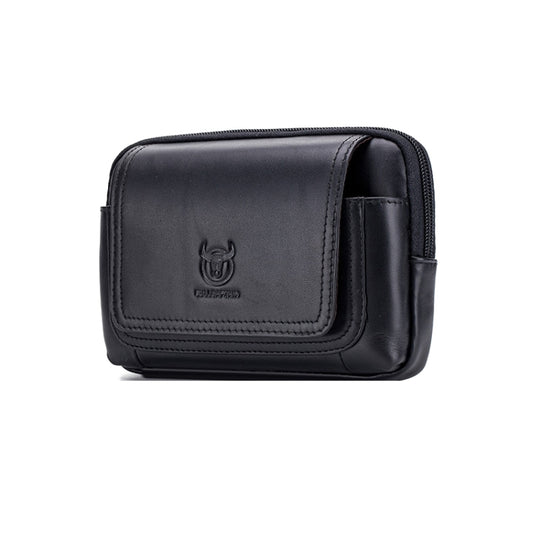 BULL CAPTAIN  Leather Multifunctional Waist Bag For Men(Black-09)