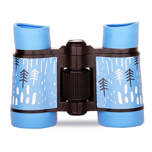 4X30 Binocular Telescope Bird Watching Telescope Gifts for Children(Rain Season Blue)