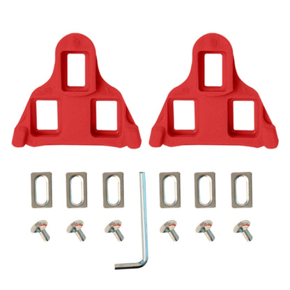 1pair Bicycle Pinch Group Combination Screw Highway Car Riding Shoes Bicycle Lock Tablet(Red) - Pedals by buy2fix | Online Shopping UK | buy2fix