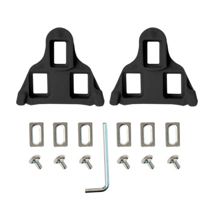 1pair Bicycle Pinch Group Combination Screw Highway Car Riding Shoes Bicycle Lock Tablet(Black) - Pedals by buy2fix | Online Shopping UK | buy2fix