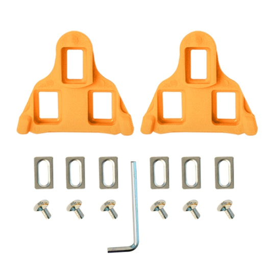 1pair Bicycle Pinch Group Combination Screw Highway Car Riding Shoes Bicycle Lock Tablet(Yellow) - Pedals by buy2fix | Online Shopping UK | buy2fix
