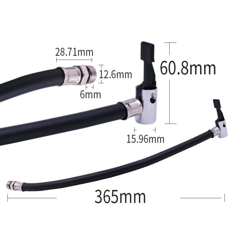 Inflatable Pump Schrader Valve Extension Tube Tire Fast Inflatable Mouth Extend Tube by buy2fix