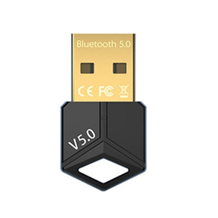 USB Bluetooth Adapter 5.0PC Computer Wireless Audio Receive Transmitter, Color: Black by buy2fix