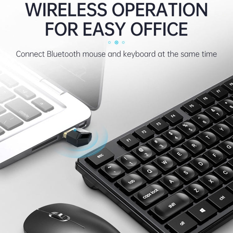 USB Bluetooth Adapter 5.0PC Computer Wireless Audio Receive Transmitter, Color: Black by buy2fix