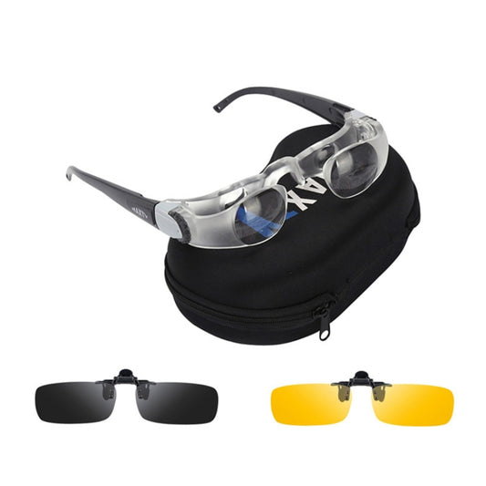 Fishing Telescope Adjustable Focus Telescope,Style: Myopia+Yellow+Gray Clip - Binoculars by buy2fix | Online Shopping UK | buy2fix
