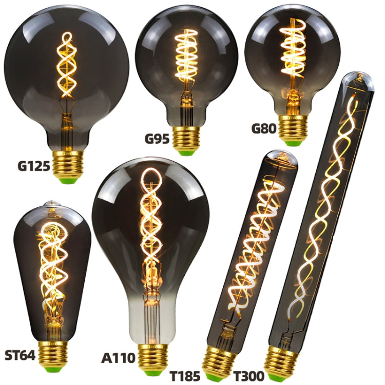 G95 Electroplating Smoke Grey Warm Light LED Bulb Retro Lamp by buy2fix
