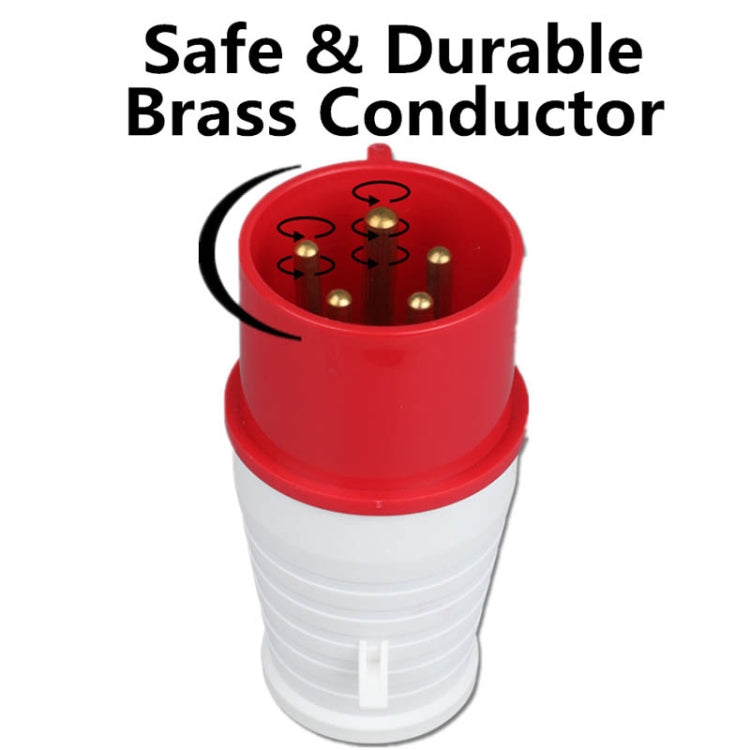 Industrial Plug IP44 Waterproof Aviation Connection Plug, Style: 4 Core 32A by buy2fix