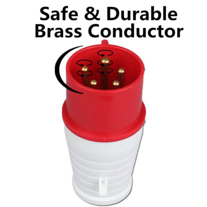 Industrial Plug IP44 Waterproof Aviation Connection Plug, Style: 4 Core 32A by buy2fix