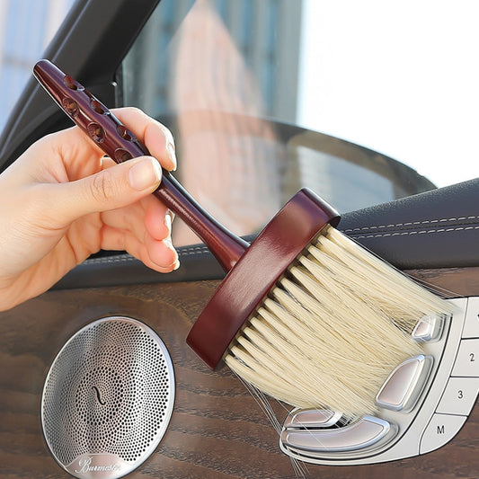 Wood Lengthening Handle Dust Brush Car Vent Internal Decoration Soft Brush - Car washing supplies by buy2fix | Online Shopping UK | buy2fix