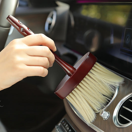 Wood Lengthening Handle Dust Brush Car Vent Internal Decoration Soft Brush - Car washing supplies by buy2fix | Online Shopping UK | buy2fix