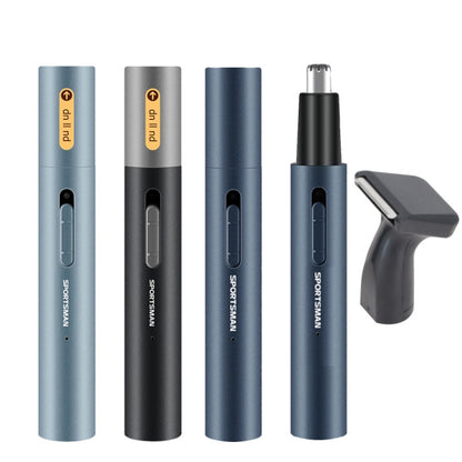 SPORTSMAN Metal Aluminum Tube Body Rechargeable Nose Hair Device, Style: Sideburns 2 In 1(Sea Blue) - Shavers & Accessories by SPORTSMAN | Online Shopping UK | buy2fix