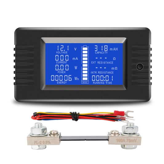 DC 0-200V Voltage Current Battery Tester, Specification: PZEM-015 With 100A Shunt - Battery & Resistance Tester by buy2fix | Online Shopping UK | buy2fix