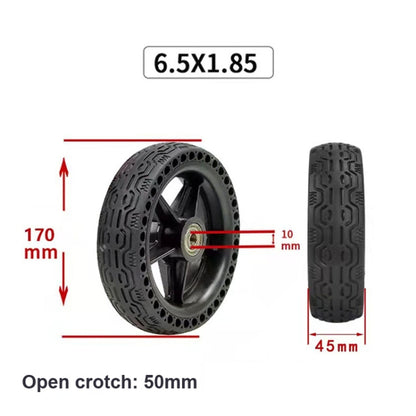 6.5x1.85 Solid Tire Honeycomb Tire Electric Scooter Tire,Specification: With Plastic Wheel - Accessories & Parts by buy2fix | Online Shopping UK | buy2fix