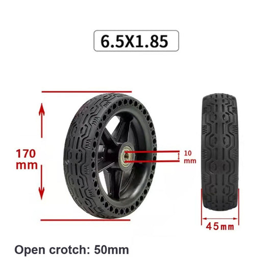 6.5x1.85 Solid Tire Honeycomb Tire Electric Scooter Tire,Specification: With Plastic Wheel - Accessories & Parts by buy2fix | Online Shopping UK | buy2fix