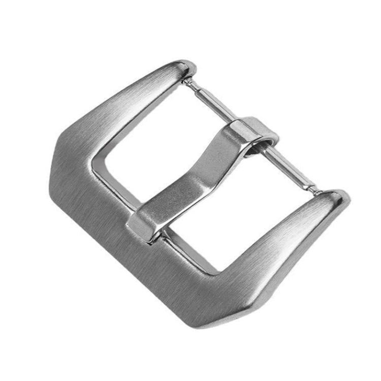 3 PCS Stainless Steel Brushed Pin Buckle Watch Accessories, Color: 20mm Steel Color - Watch Parts & Tools by buy2fix | Online Shopping UK | buy2fix