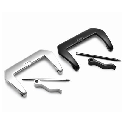 3 PCS Stainless Steel Brushed Pin Buckle Watch Accessories, Color: 20mm Steel Color - Watch Parts & Tools by buy2fix | Online Shopping UK | buy2fix