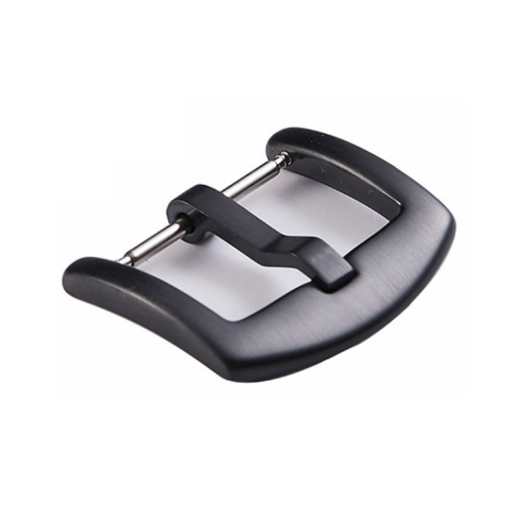 3 PCS 316L Stainless Steel Watch Buckle Watch Accessories, Color: 18mm IP Black - Watch Parts & Tools by buy2fix | Online Shopping UK | buy2fix