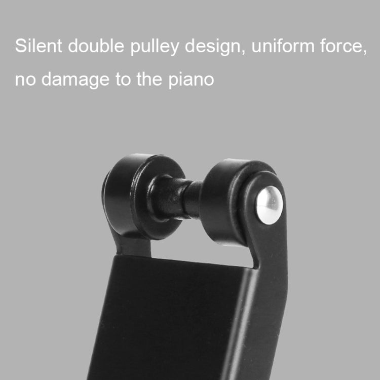MA003 Alloy Piano Cover Descender Piano Accessories(Black) - Keyboard Accessories by buy2fix | Online Shopping UK | buy2fix