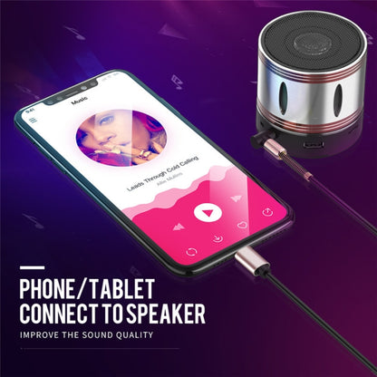 Type-C/USB-C To 3.5mm Male Elbow Spring Car Audio Adapter Cable, Cable Length: 1.5m(Analog Audio) by buy2fix