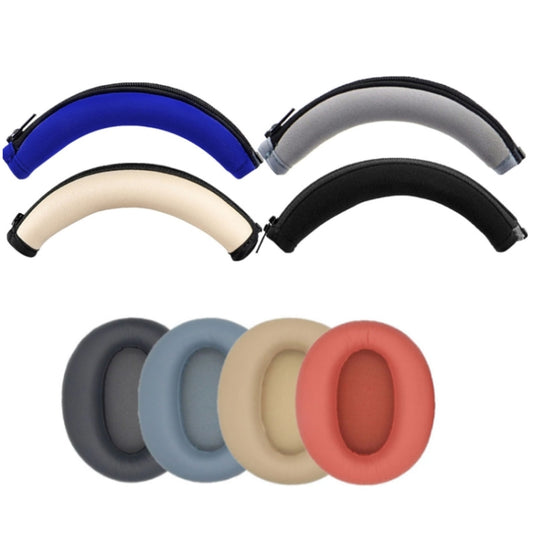2 PCS Headset Earmuffs Sponge Cover for Edifier W820nb,Style: Titanium Gray - Earmuff & Pad by buy2fix | Online Shopping UK | buy2fix