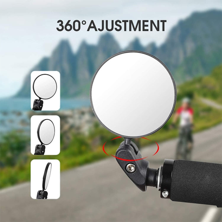 Bicycle Convex Rearview Mirror Large View 360 Degree Rotating Mirror by buy2fix
