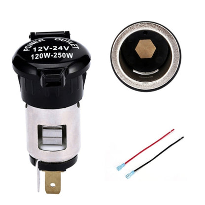 Car Modified Cigarette Lighter Car Charging Power Socket No Cigarette Type (with 15cm Line) - Cigar Socket by buy2fix | Online Shopping UK | buy2fix