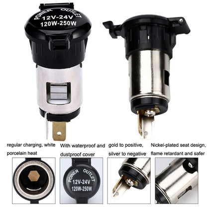 Car Modified Cigarette Lighter Car Charging Power Socket No Cigarette Type (with 15cm Line) - Cigar Socket by buy2fix | Online Shopping UK | buy2fix