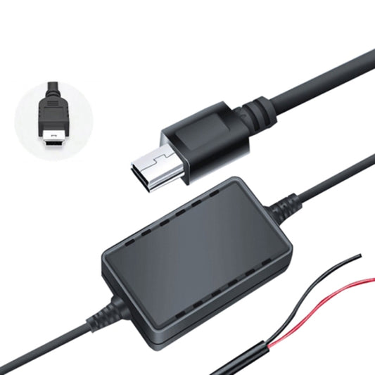 USB Car Charge 12V To 5V Navigation Instrument Reduction Line(Mini Straight Head) - Car Charger by buy2fix | Online Shopping UK | buy2fix