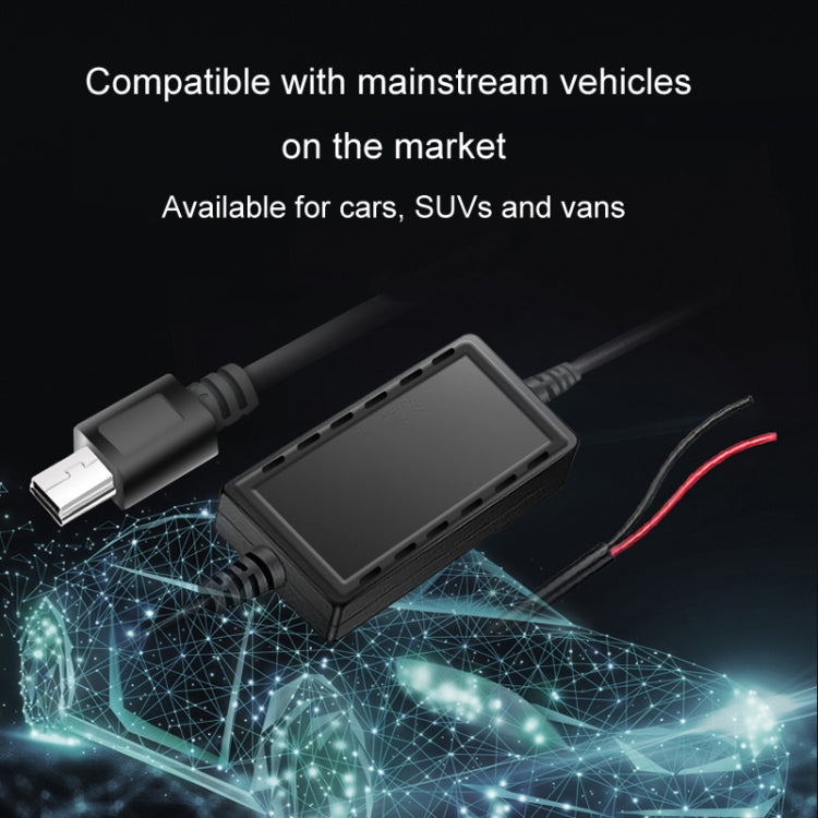 USB Car Charge 12V To 5V Navigation Instrument Reduction Line(Android Left Bend) - Car Charger by buy2fix | Online Shopping UK | buy2fix