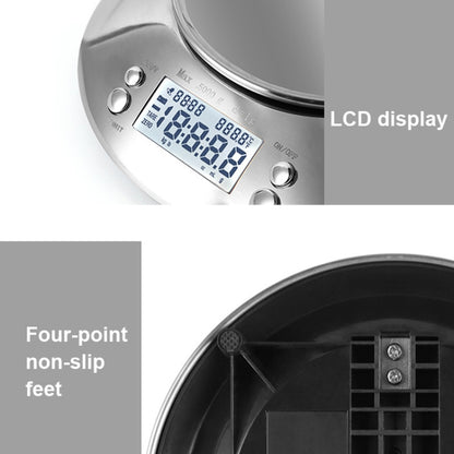 5kg/1g High Precision Kitchen Scale Roasting Electronic Scale Coffee Scale with Alarm Timer(Silver) by buy2fix