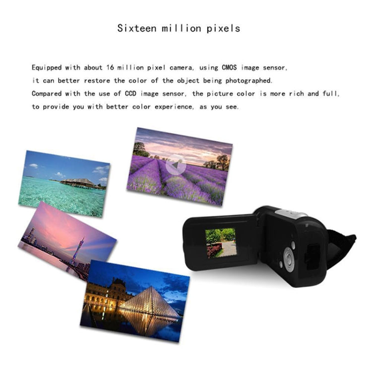 16 Million Pixel Digital Camera Photograph Video DV(Black) - Video Cameras by buy2fix | Online Shopping UK | buy2fix