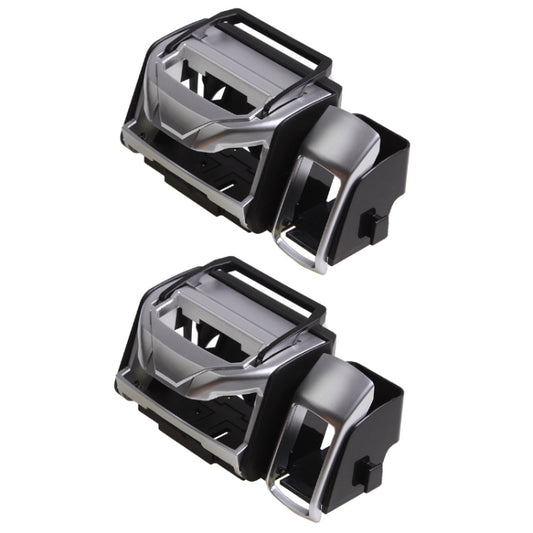 2 PCS SD-1012 Car Multifunctional Drink Holder Garbage Box(Silver) - Car Drink Holders by buy2fix | Online Shopping UK | buy2fix
