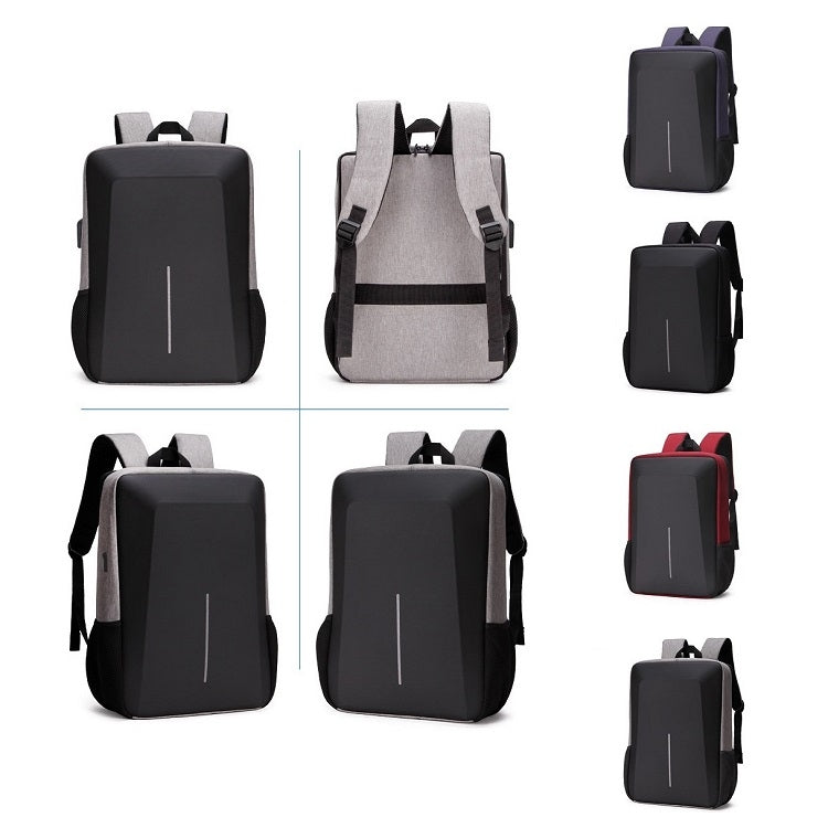 Men Business Shoulder USB External Interface Computer Bag, Color: 8001-J Red - Backpack by buy2fix | Online Shopping UK | buy2fix