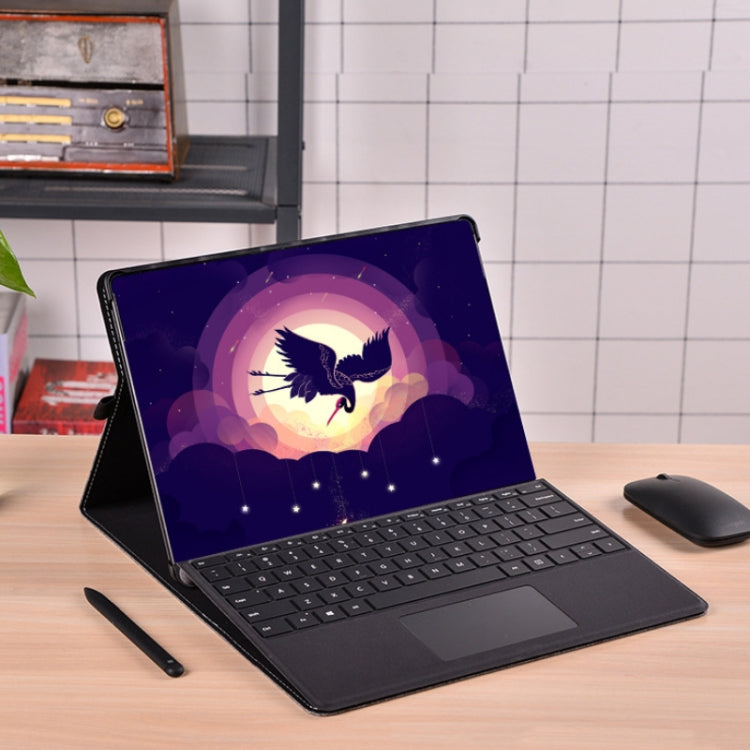 All-Inclusive Drop Case For Microsoft Surface Pro 8, Color: TPU Soft Shell Wine Red With Power Pack - Others by buy2fix | Online Shopping UK | buy2fix