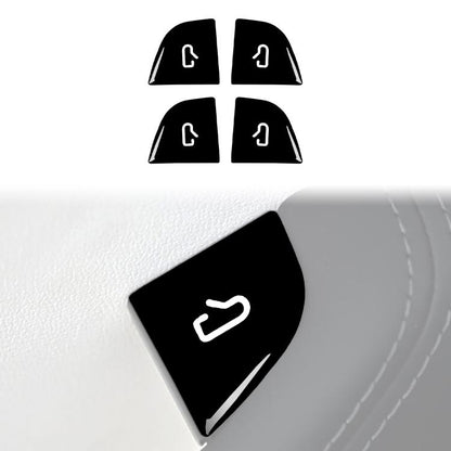 For Tesla Model 3 4pcs/ Set B-type Car Window Switch Stickers(Piano Black) - Car Interior Mouldings by buy2fix | Online Shopping UK | buy2fix